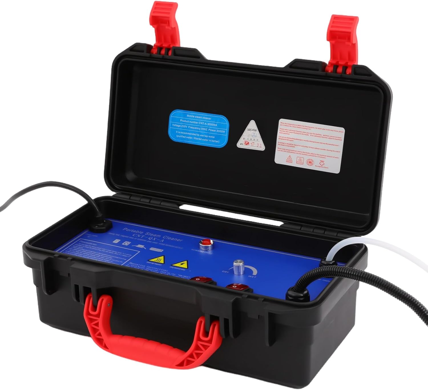 Handheld Steam Cleaner Commercial High Pressure Steam Cleaner Electric Steam Cleaning Machine 110V 1700W 3-5Bar for Car, Floor, Furniture, Kitchen, Bathroom