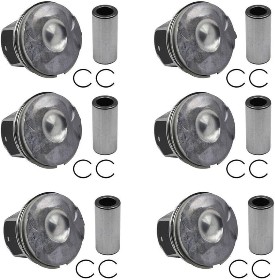 6 Pcs Piston Rings LR062617 3.0L Compatible With F Pace XE Discovery Pistons Engines & Components Automobiles Parts