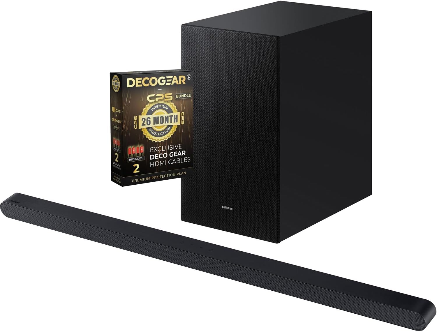 Samsung HW-S700D/ZA 3.1ch Q-Series Wireless Dolby Atmos Soundbar 2024 (Renewed) Bundle with 2 YR CPS Enhanced Protection Pack