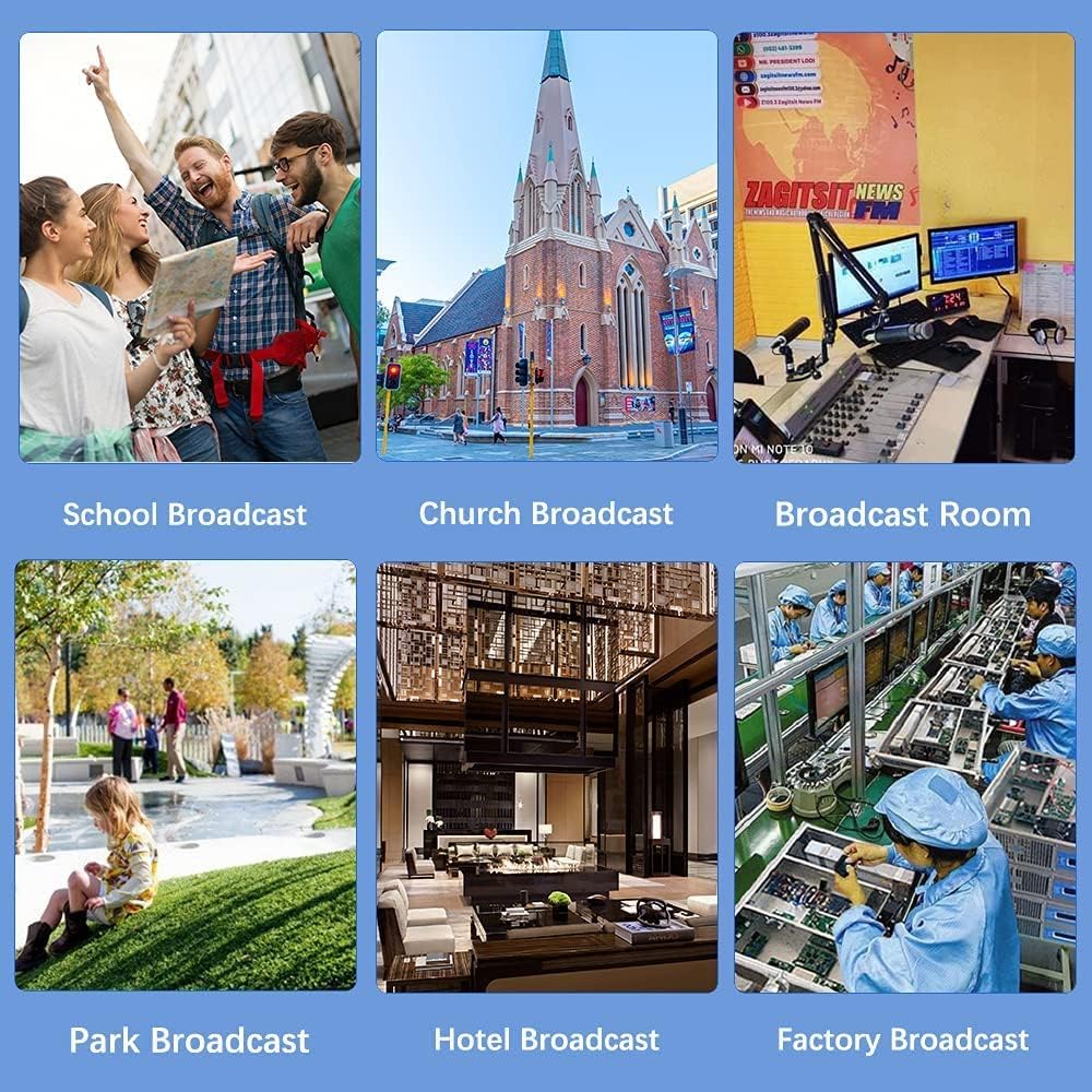 1500W FM Stereo Broadcast Transmitter +1-Bay Antenna+30M Cable for Church, Professional 1500watt High Power Long Range FM Radio Transmitter Kit for Broadcasting Equipment for Radio Station