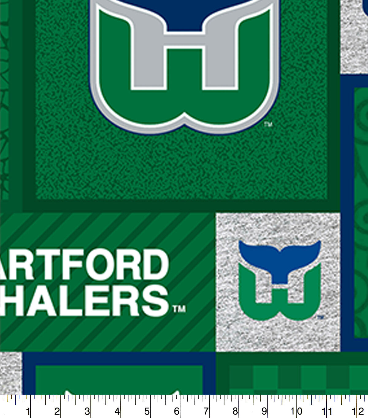Hartford Whalers Fleece Fabric Patch