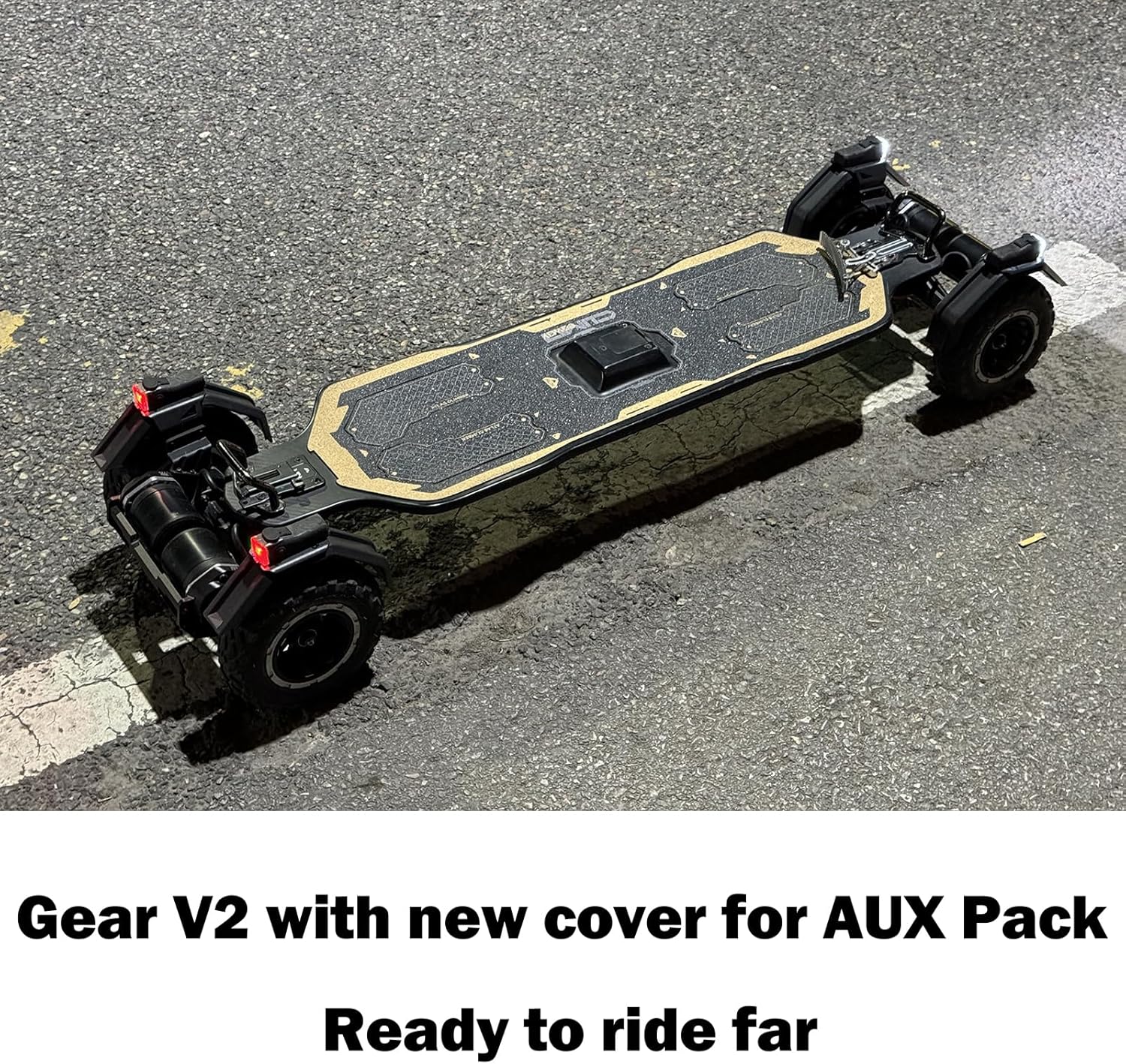 Exway Atlas All-Terrain Off Road Electric Skateboards, Top Speed of 35 Mph, 24 Miles Range Mountain Board, Optional AUXPack Battery, Professional Electric Longboard for Adults