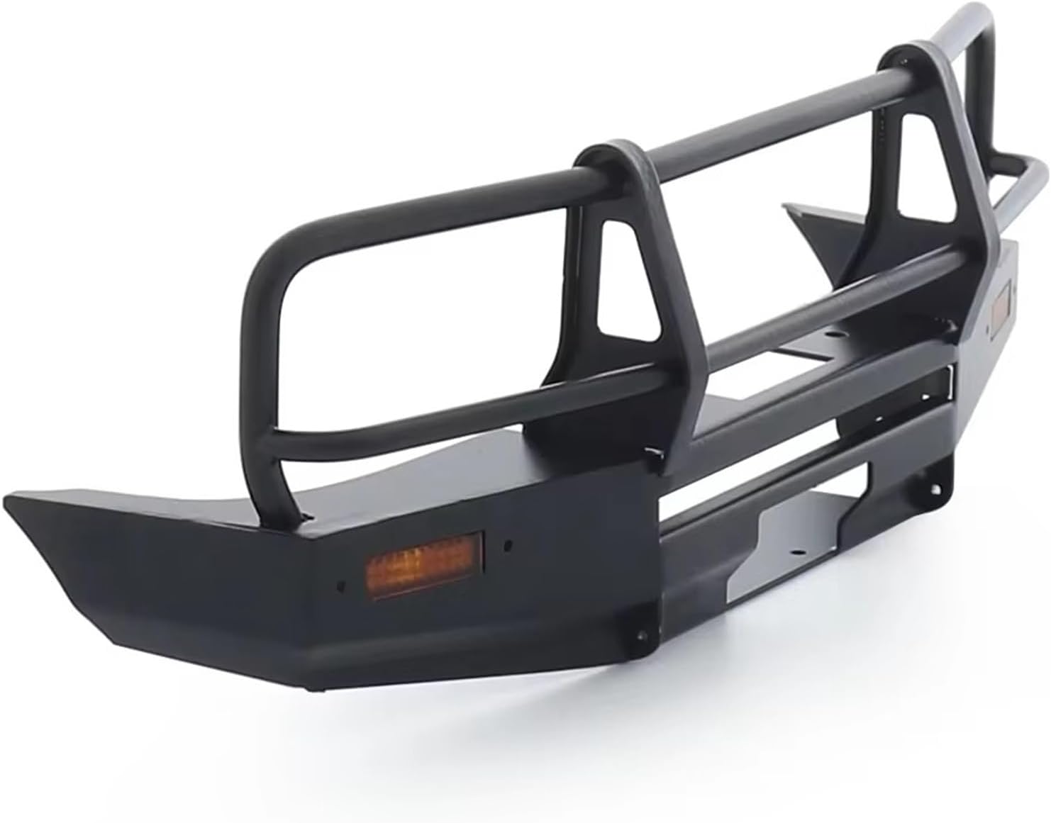 RC Car Parts Compatible with SCX10 for TRX4 for LC80 1/10 RC Crawler Body Bull Bars Metal Tube Front Winch Bar Bumper Upgrade Parts