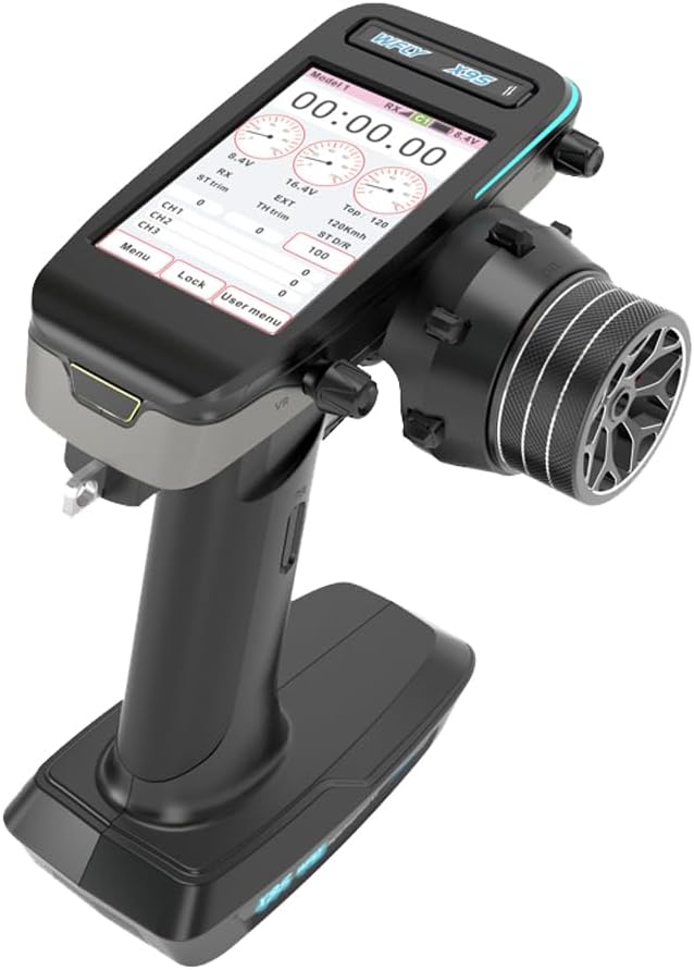 WFLY X9S RC car Radio Transmitter with 9 Channels Receiver RG209S Set Runner and Trigger Hall Gimbals 3.5ms Latency Constant Speed Navigation Support GPS