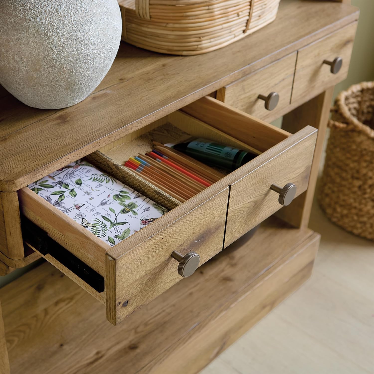 Hooker Kalamazoo Bookcase in Natural Wood Finish Furnishings