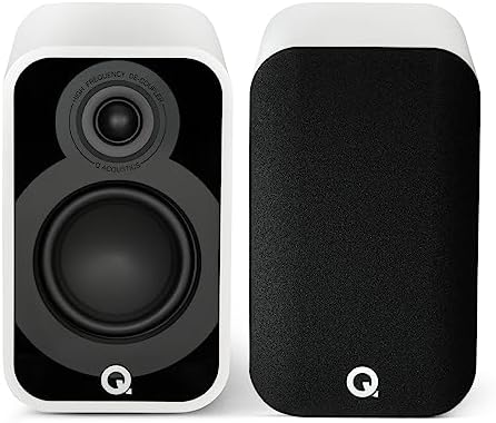 Q Acoustics 5010 Compact Bookshelf Speakers Pair Satin White - 4.5