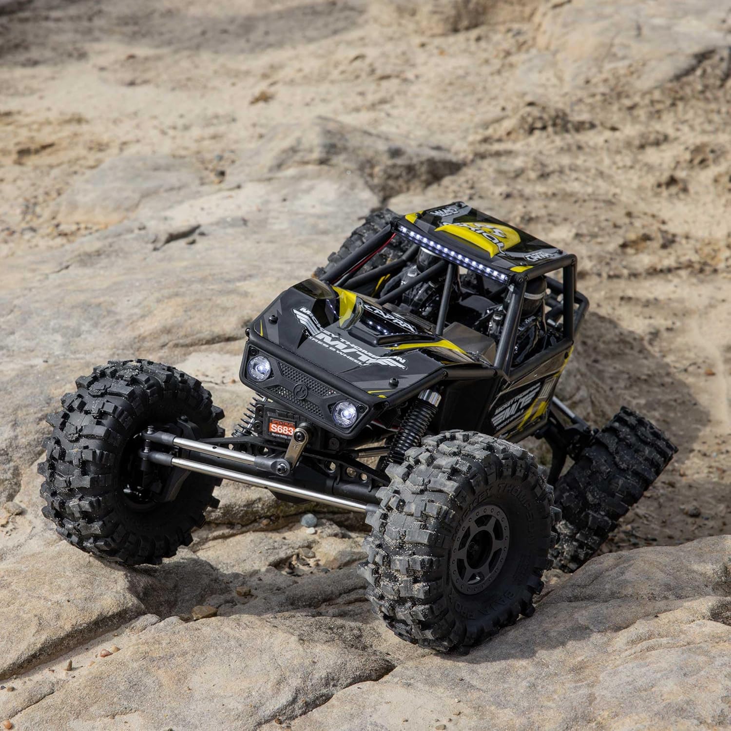 Axial 1/10 UTB10 Capra 1.9 4WS 4X4 RTR Brushed Rock Crawler, Yellow, AXI-1543T2