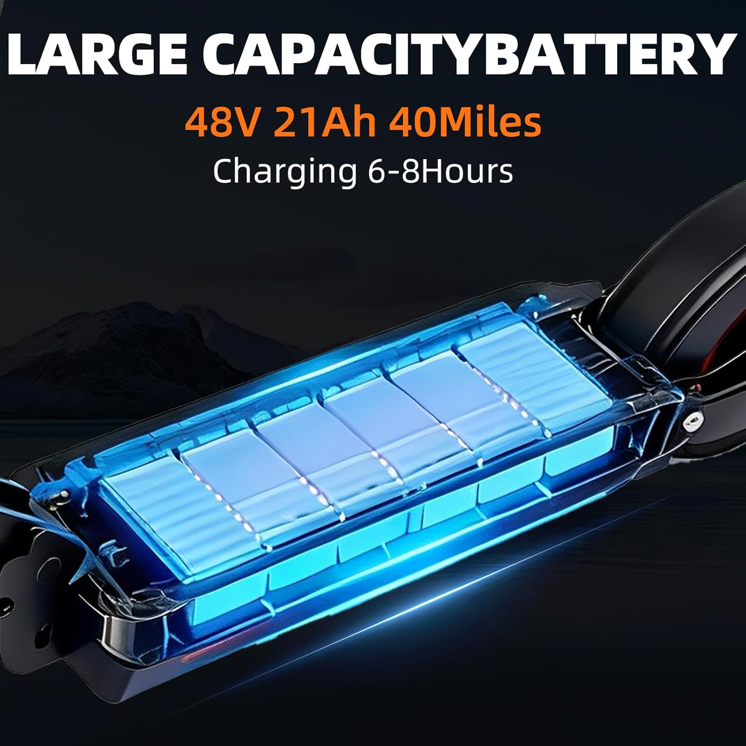 Ultimate Electric Scooter for Adults 1200W/1600W Motor 34 Mph Top Speed with Miles Long Range Features Dual Braking Cruise Control Dual Suspension Foldable E Scooter with Smart LCD