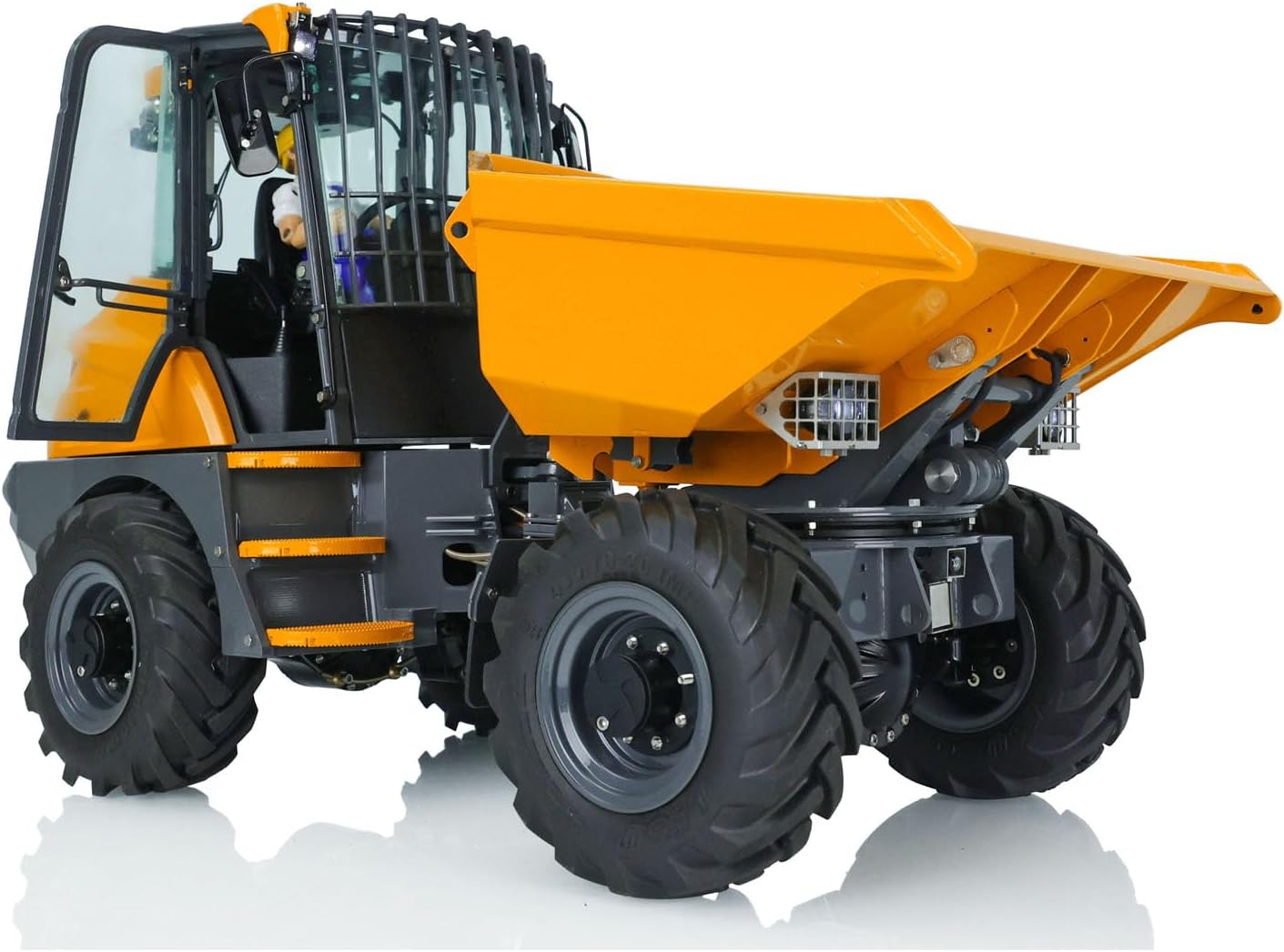 TOUCAN RC HOBBY 1/14 LESU 4 * 4 6MDX RC Hydraulic Articulated Dumper Truck Differential Lock Axles