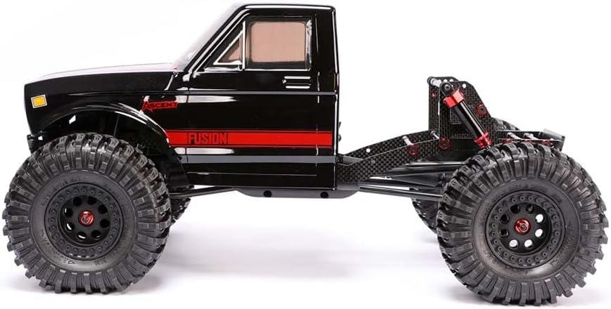 Redcat Ascent Fusion 1:10 Scale RC Rock Crawler, Brushless Motor, 4WD, Carbon Fiber Frame, Black