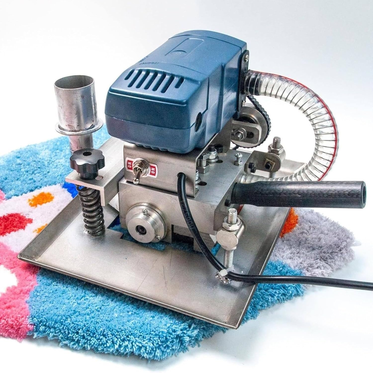 Electric Flat Carpet Trimmer, Portable Carpet Trimmer, Manual Carpet Cleaning and Trimming Machine, Flexible and Mobile for Home Use