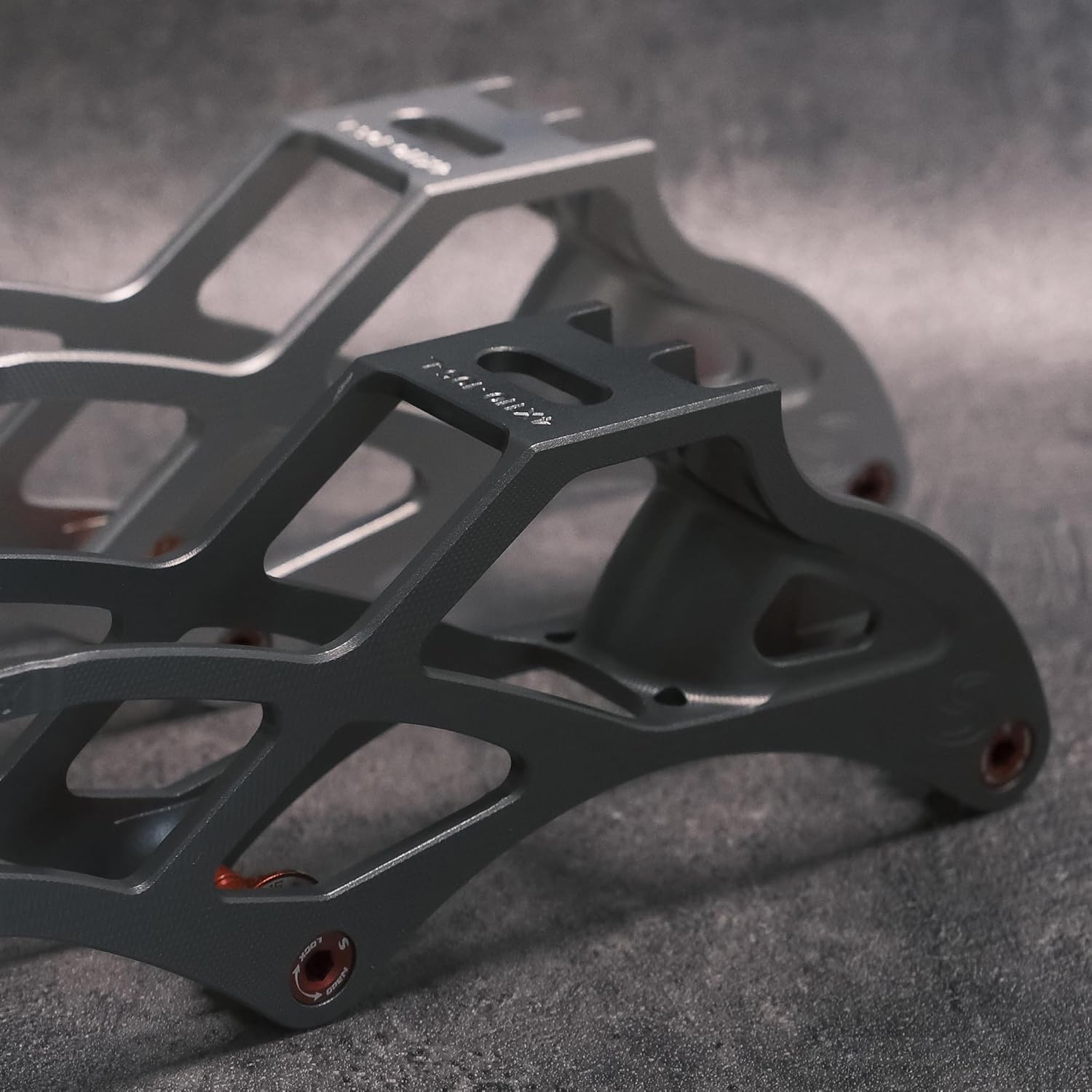 Galaxy 7075 Aluminum Inline Speed Skating Frame, CNC Machined Racing Frame, 4x110mm, 13.2in/195mm Mount, Ultra Lightweight Competition Design