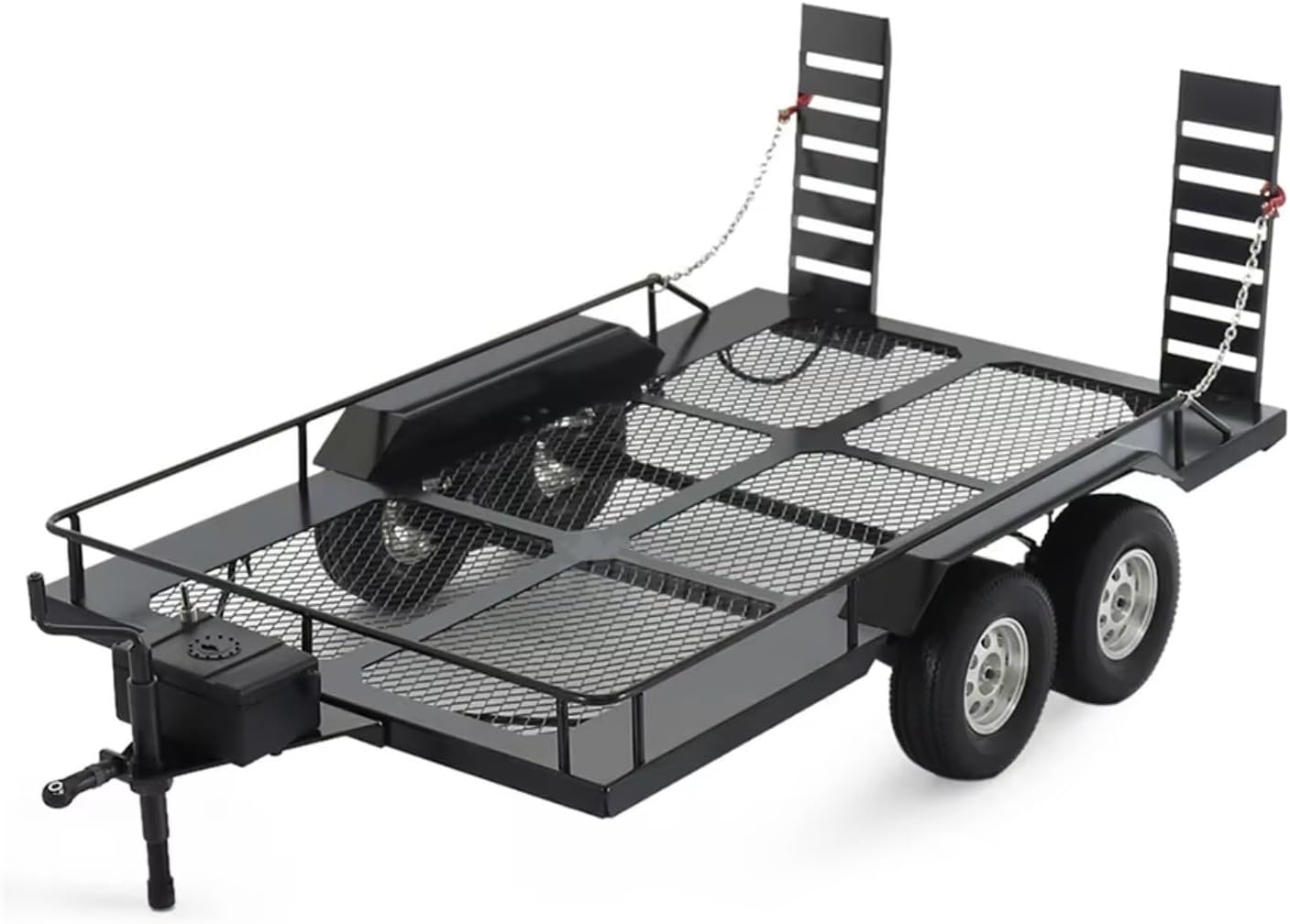 for Axial for SCX10 for TRX4 for TRX6 for Redcat GEN8 for RGT 86100 SMT for Tamiya CC01 1/10 Metal Dual Axle Trailer Kit RC Crawler Parts RC Car Accessories