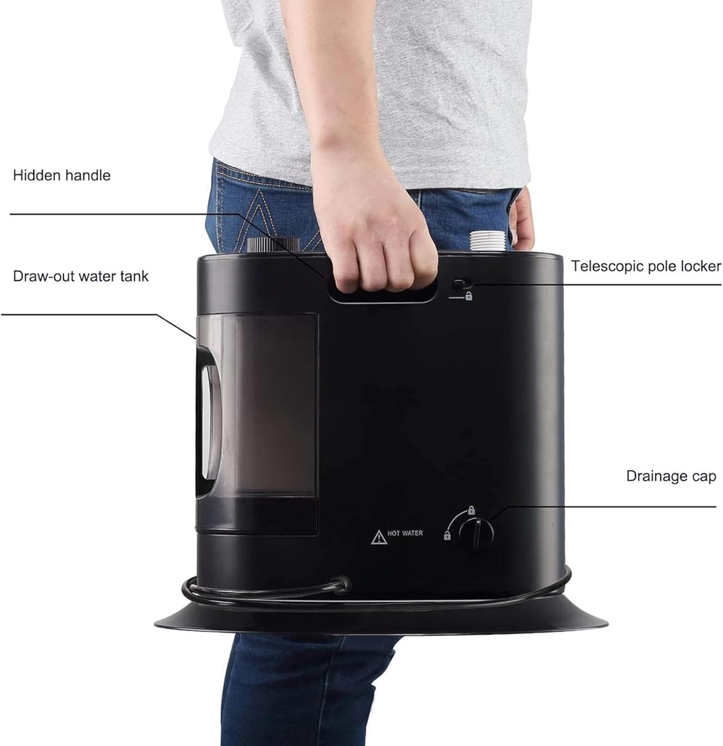 Home Ironing Clothes Handheld Ironing Machine, Hanging Vertical Electric Iron, 1700W Powerful Steam Hanging Iron, 1.8L Water Tank Can Provide 40 Minutes of Continuous Steam