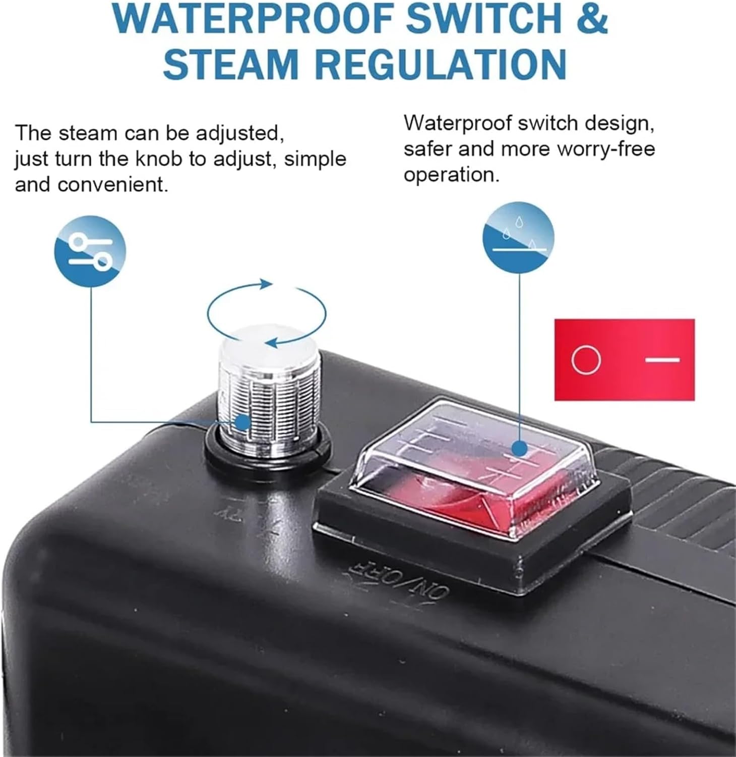 Steam Cleaner High Temperature and Pressure Sterilization Air Conditioning Kitchen and Home Appliances Wet Cleaner 110V 220V(Upgrade Yellow,220 V)