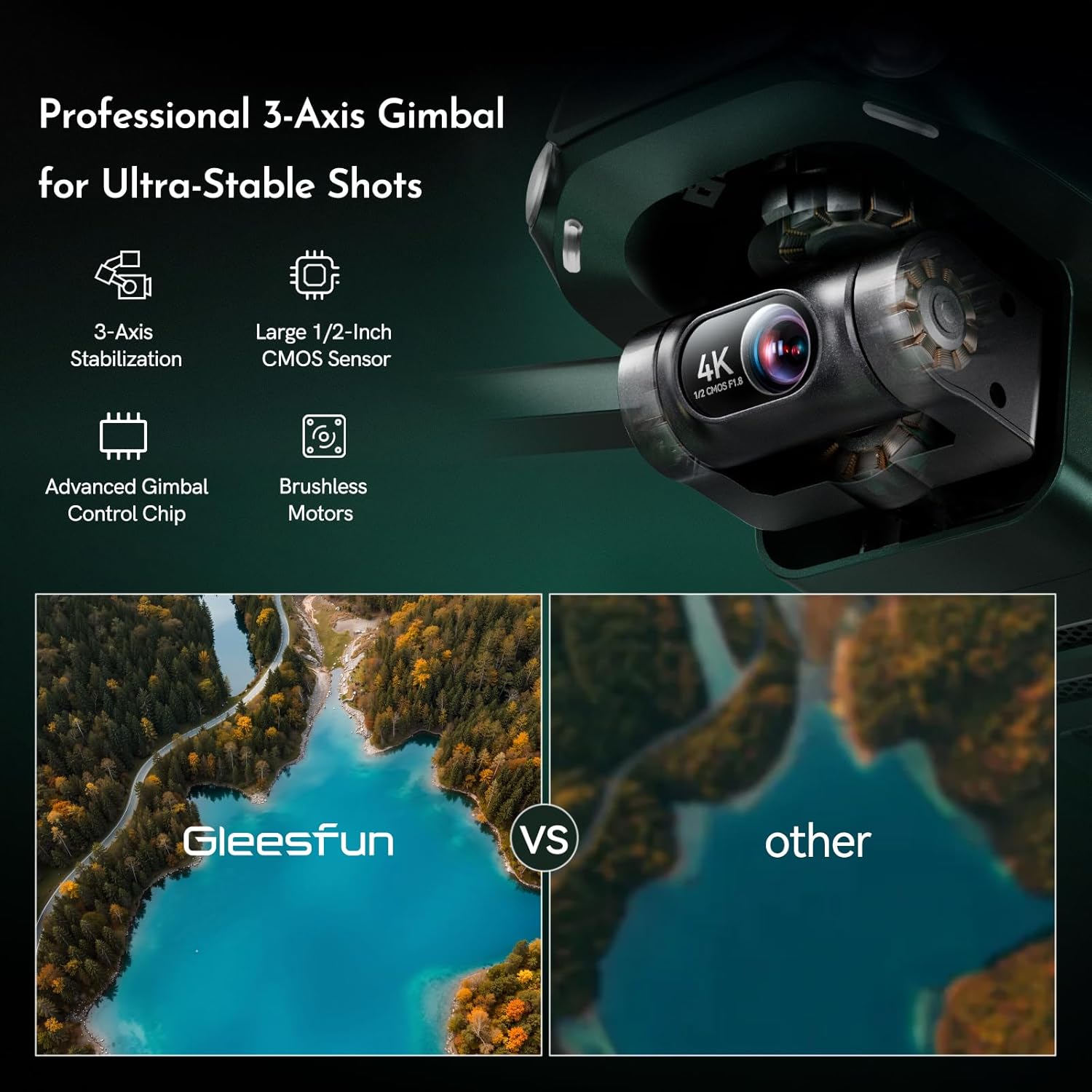 G11MINI 4K, Drones with Camera for Adults 4K Video 8K Photo, Camera Drone with 3-Axis Gimbal 20000ft Transmission, Cruise Control GPS with Beeper, Under 249g No FAA Required, Beginners (96-Min Flight)