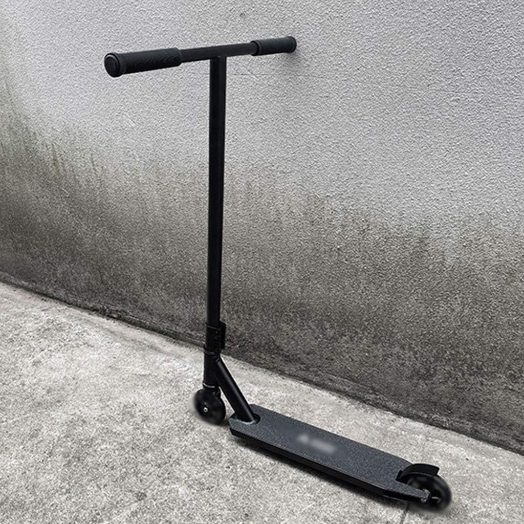 Scooters Adult High-end Scooter, Professional Racing Kick Scooter, Sport Scooters for Teenager, Freestyle Trick Scooters (Color : Black, Size : 49 * 55 * 94cm)