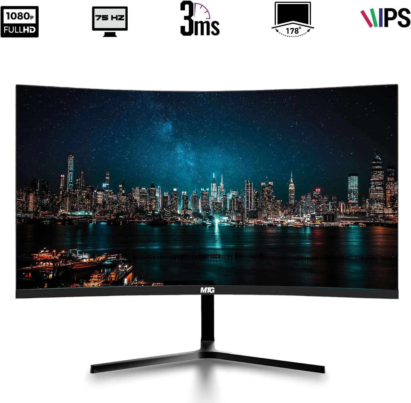 TechMagnet All in one Desktop Computer,Cheetah 6,Intel Core i5 6th Gen,16GB DDR3,480GB SSD,New Dual 24 inch Curved Display,Gaming Kit,Webcam,USB Wi-Fi,Windows 11(Renewed)