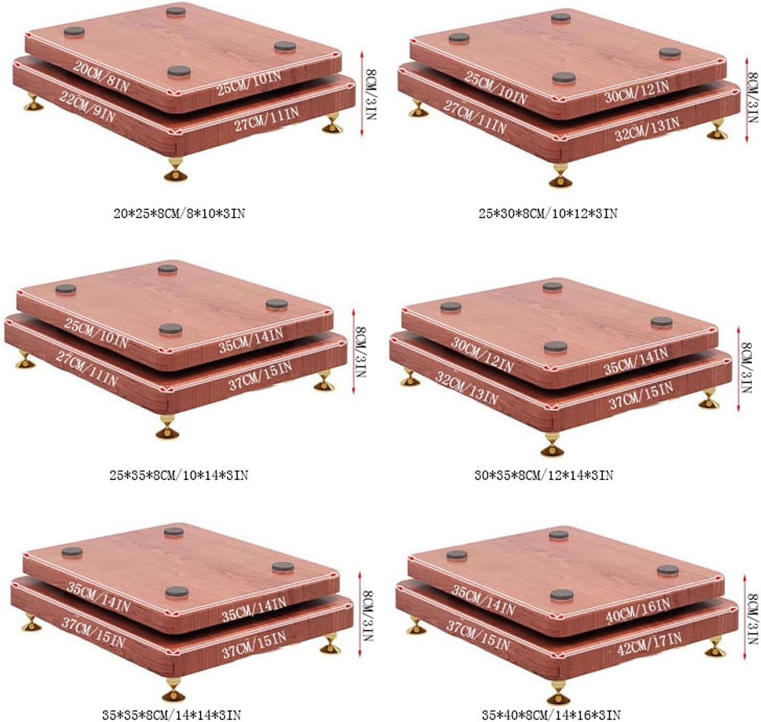 Speaker Stand Speaker Tray Base Shockproof Plate Support for Floor Audio Subwoofer Host Partition Shock Absorption Pair of Stands for Altoparl