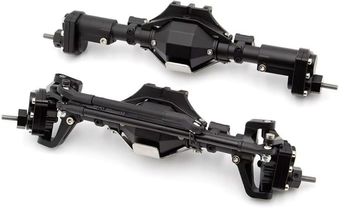 RC Axle Models For Axial For SCX10 II For Racing AR44 1/10 Aluminum Portal Front Rear Axle Complete Set Upgrades Parts Accessories RC Crawler Car(Rear)