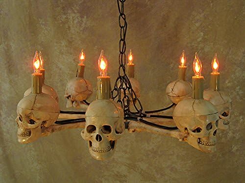 Eight Medium Skulls in Wagon Wheel Design