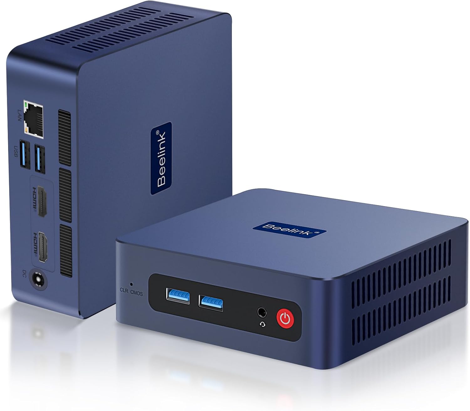 Beelink SER3 Mini Pc, AMD Ryzen 3 3200U (2C/4T,up to 3.5 GHz),Mini Computers with 16GB DDR4 RAM 500GB M.2 SSD, 4K Dual Display, 1000Mbps LAN, USB3.2, WiFi 5, BT 5.0