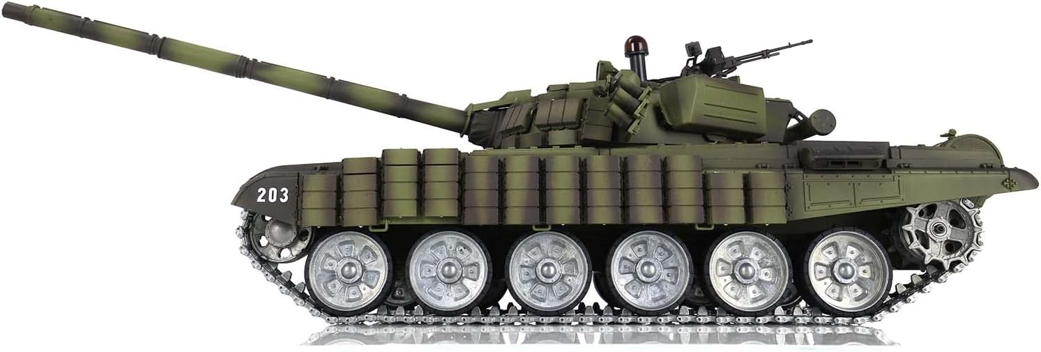 Toucan RC Hobby Henglong T72 RC Battle Tank 1/16 RTR 7.0 Mainboard 3939 Armor Metal Tracks Wheel