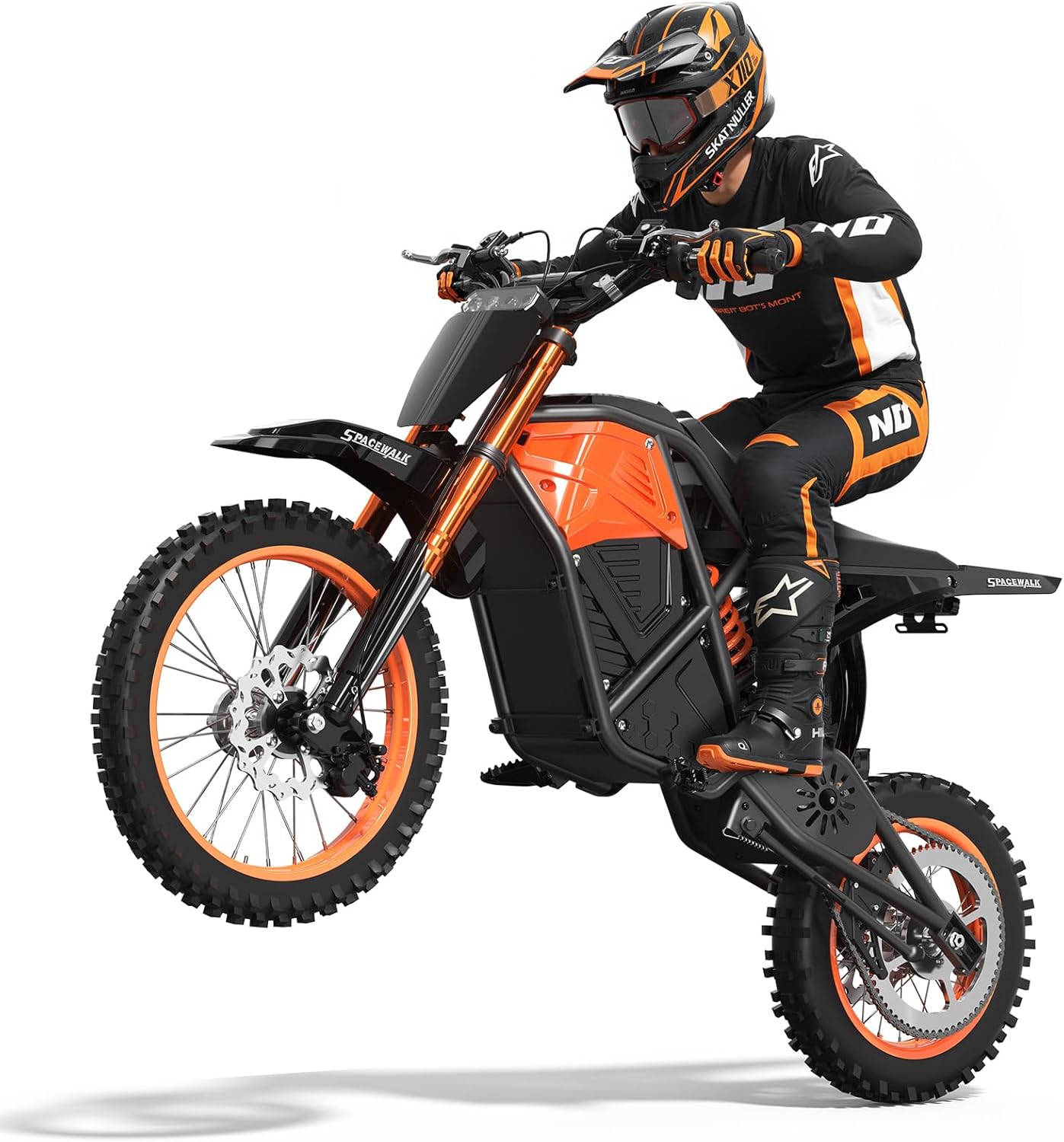 3000W High Power Electric Dirt Bike - 48V 22.5AH Battery Up to 60 Miles Range & 37.5MPH Top Speed, 14