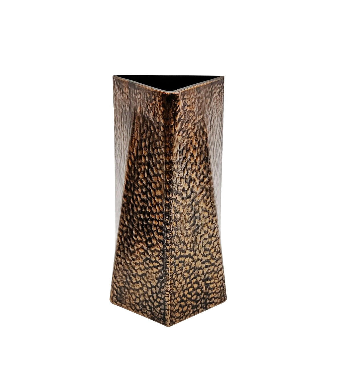 8 Bronze Glass Slanted Cube Vase by Bloom Room