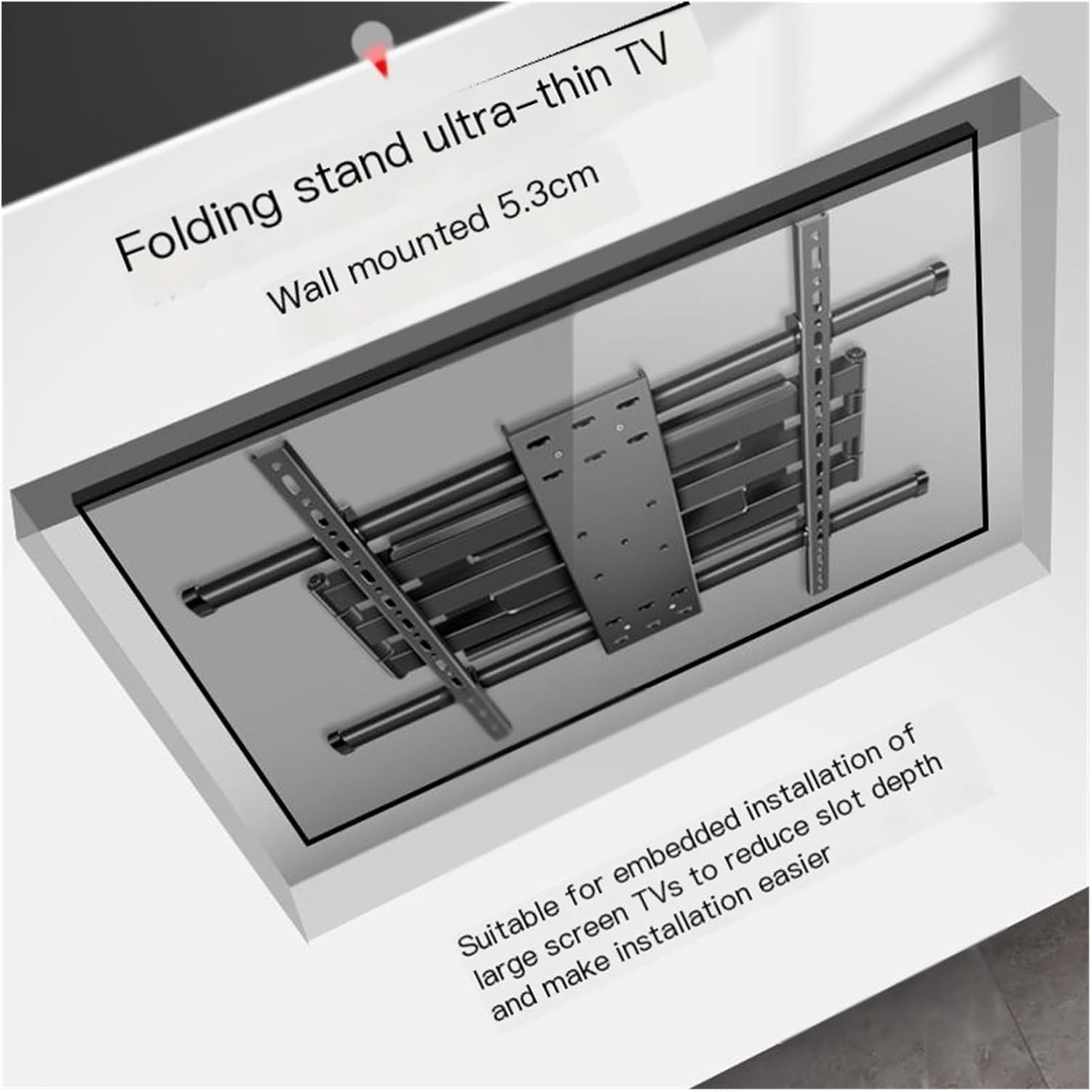 TV Retractable Rotating Wall Folding Wall 65/75/82/86 inch 4A 4C Ultra-Thin Bracket