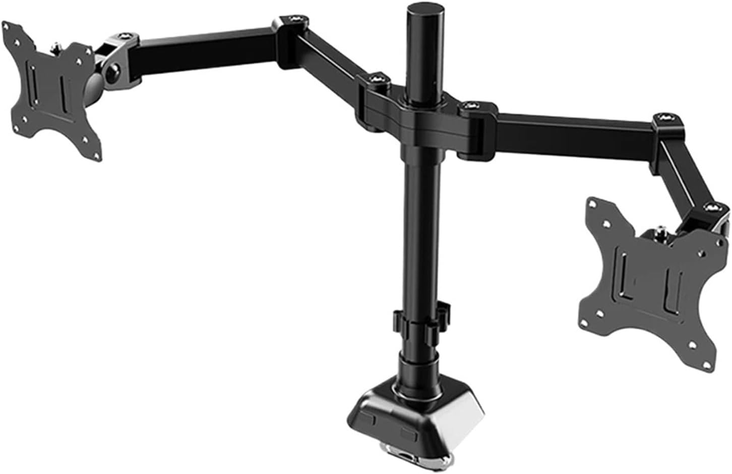 Single/dual monitor arm supports up to 19.84 lbs. Desk mount Adjustable height and angle for 17 to 32-inch screens(Dual)