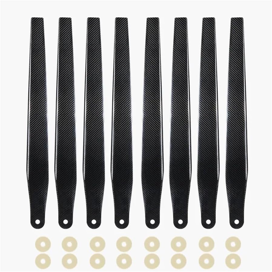 TS-R5627 Reinforced Carbon Plastics Mix 56-Inch Folding Propeller (CW/CCW Set) for T60 Systems, Heavy-Lift Drone Rotor Components(4pcs CW and 4pcs CCW)
