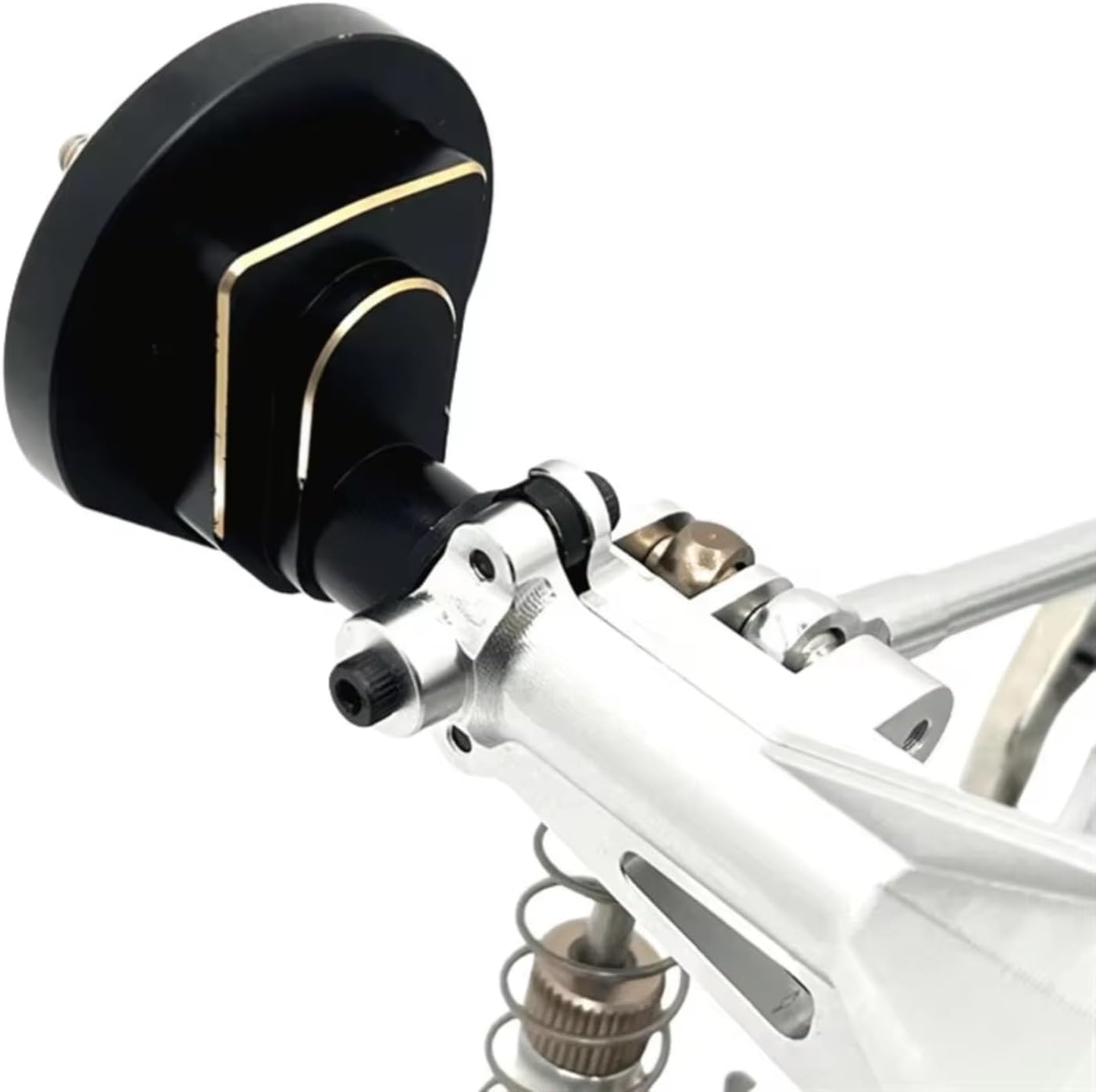 Compatible with MJX H12Y H12Y+ H12P 1/12 RC Cars Upgrade Parts Replacement Accessories Aluminum Portal Axle Set RC Front and Rear Axle(Silver,1Set)