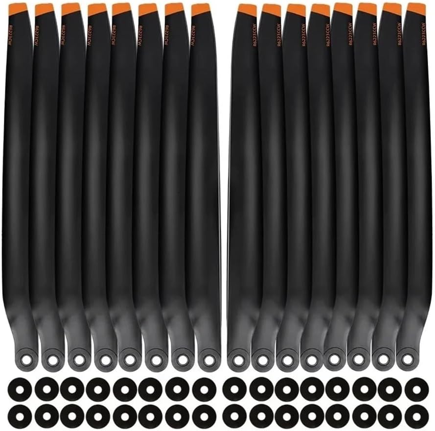 TS-6223 Reinforced 62-Inch Carbon Folding Propeller (CW/CCW Set) for T70/T70P/T100 Systems, Heavy-Lift Drone Rotor Components(8pcs CW and 8pcs CCW)