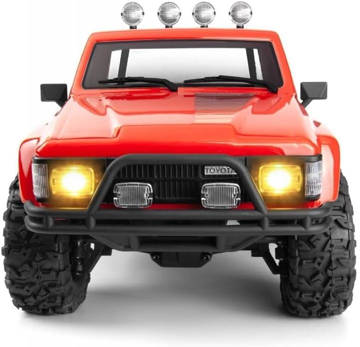 HPI Racing 160801 - Venture18 1985 Toyota Hilux 1/18 Crawler RTR, Red