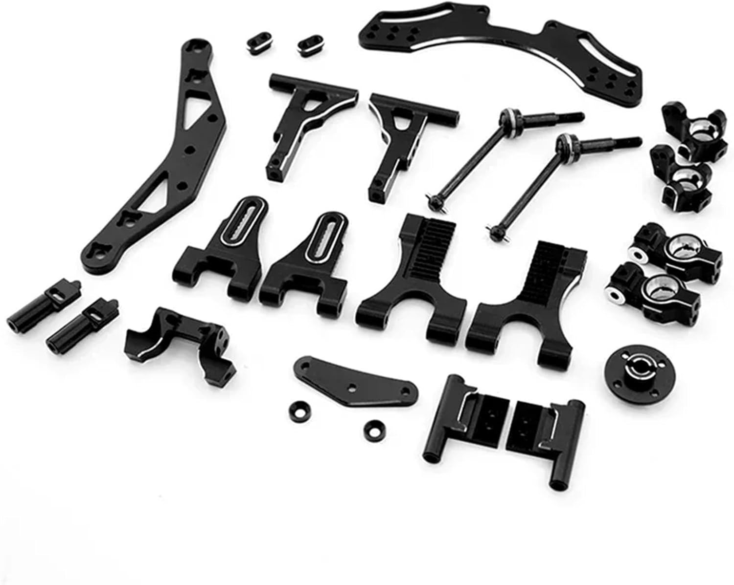 RC Repairs Models For 3Racing For Sakura D5 1/10 1 Pair Metal Steering Suspension Upgrade Kit CVD Shock Absorber Lower Arm RC Car(Type 11)