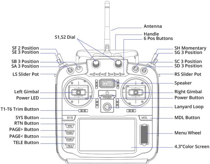 RadioMaster TX16S MAX MKII Carbon Purple JB Color with Sound Pack Hall Gimbal Remote Control RC Transmitter ELRS Mode 2 (ELRS Mode 2 with 6200)
