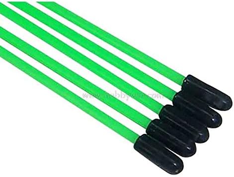 Replacement Part For Fluorescent Color Antenna Pipe With Cap Dia. 3.15x1.7x380mm -5PCS - (Color: Cpv56411R)