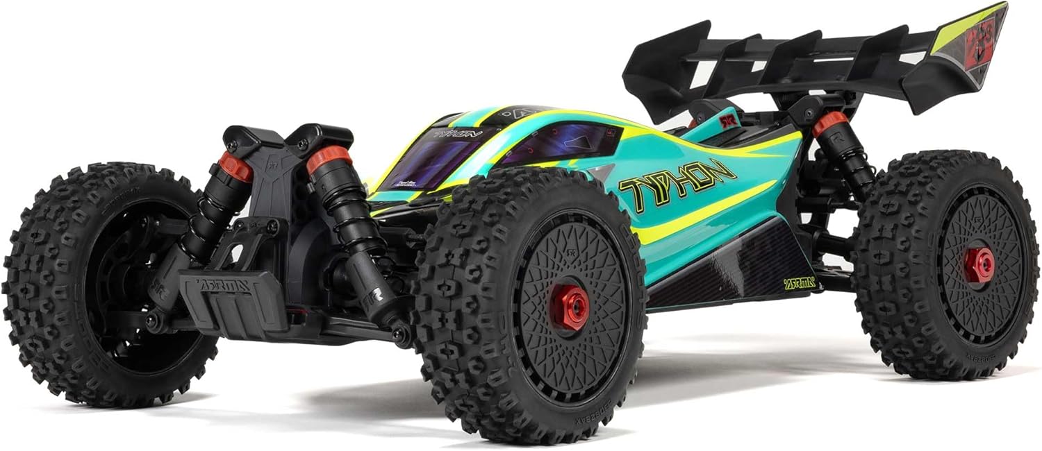ARRMA RC Car 1/8 Typhon 4X4 223S BLX BRUSHLESS Buggy RTR (Battery and Charger Not Included) with DSC (Green), ARA4306V4T1