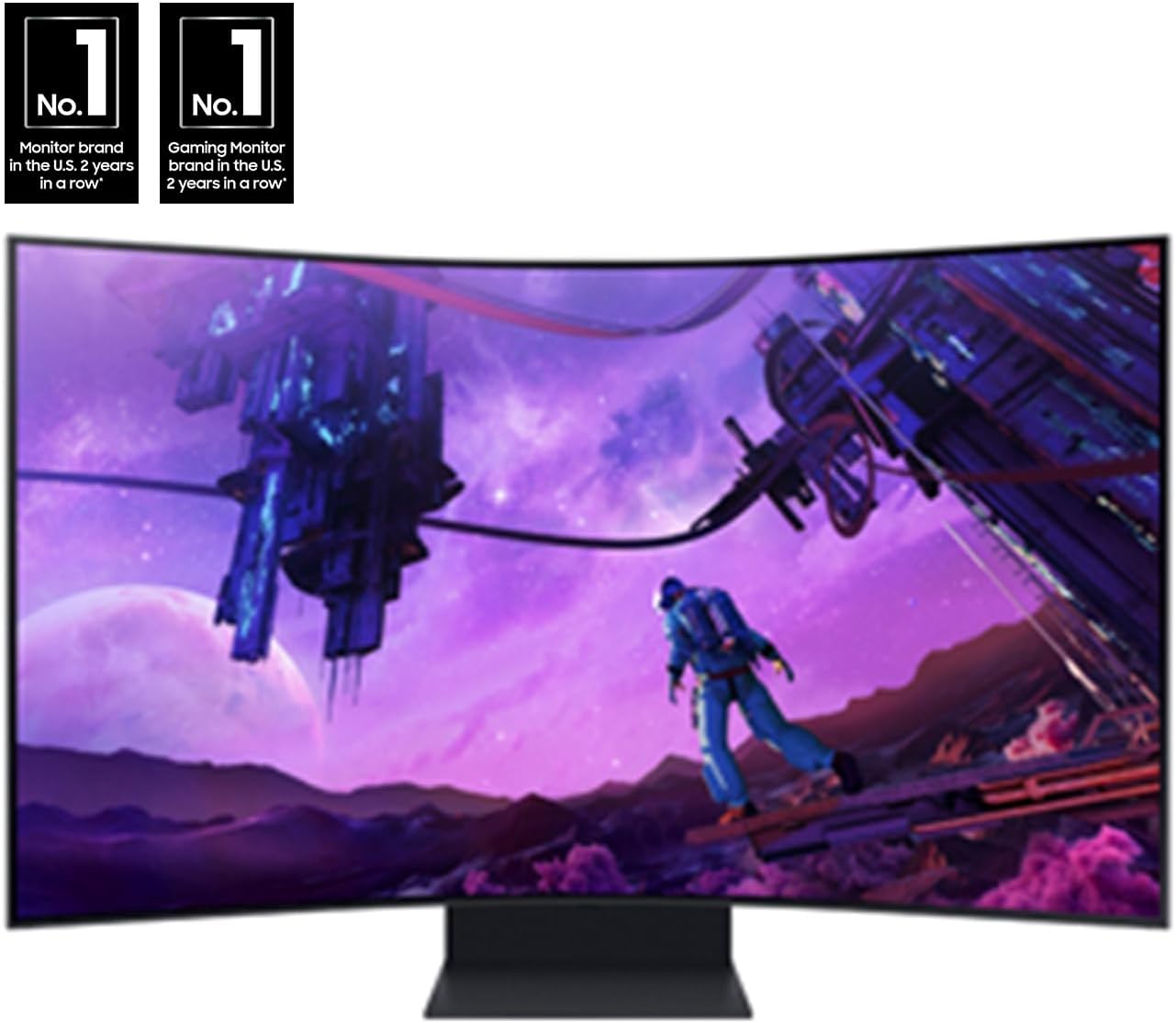 SAMSUNG 55-inch Odyssey Ark 4K UHD 165Hz Curved Quantum Mini LED Gaming Monitor