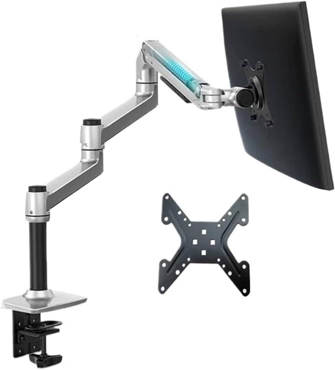 DL-8013 Mechanical Spring 3-11kg 3 Long Arm Clip Grommet 100x100 75x75 Laptop Desktop Mount 17