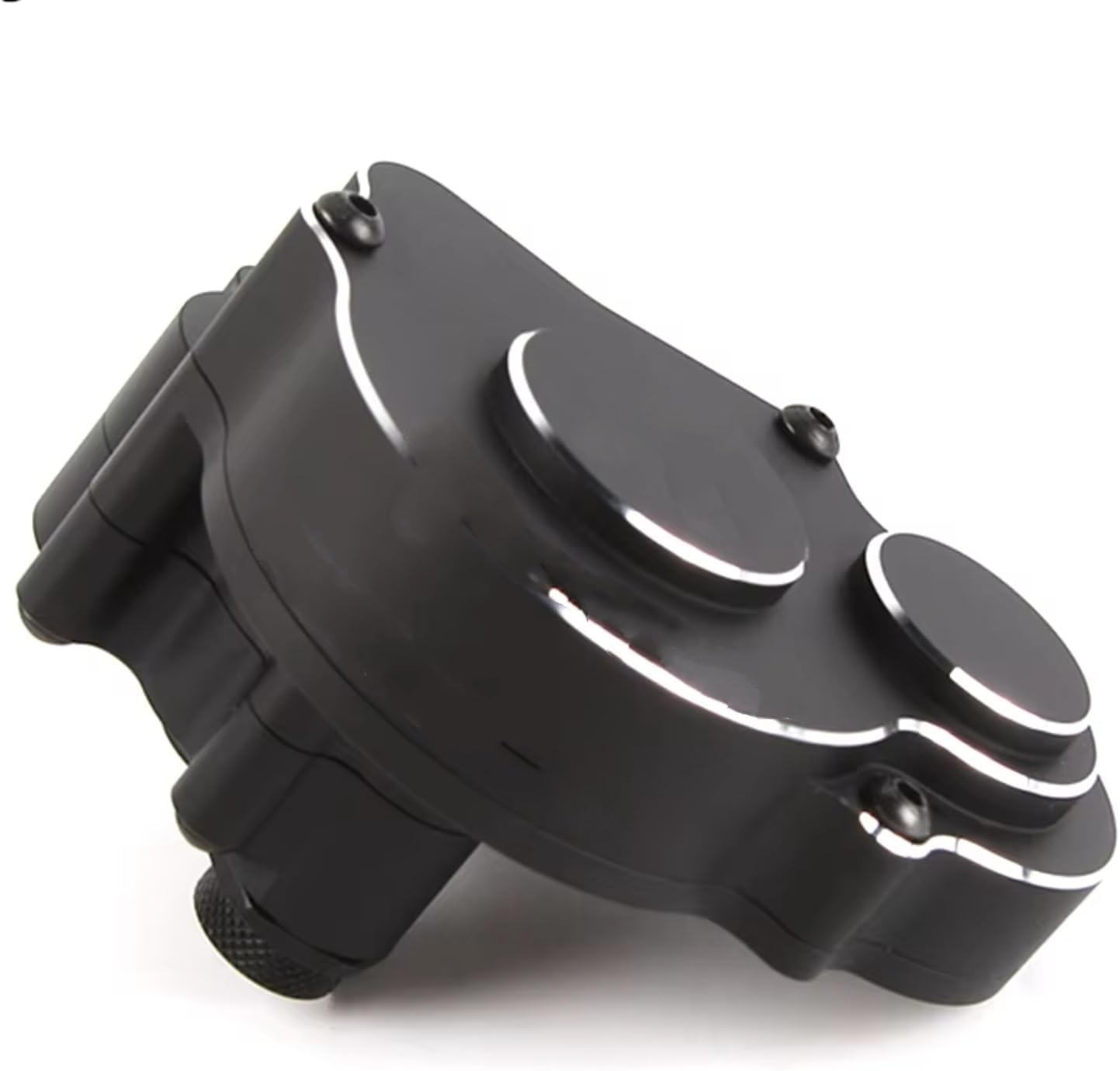 RC Gearboxes For Scx10 90046 1/10 Metal Belt Reverse Transmission Gearbox RC Crawler Car Reverse Transmission Gearbox Upgrade Parts(Black)