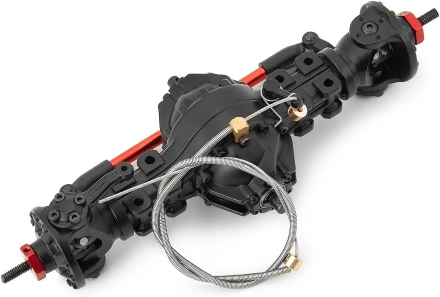 RC Vehicle Axles Compatible with Tamiya 1/14 RC Trailer Tractor Truck Upgrade Parts CNC Metal Alloy Medium Differential Axle Built-in Gear