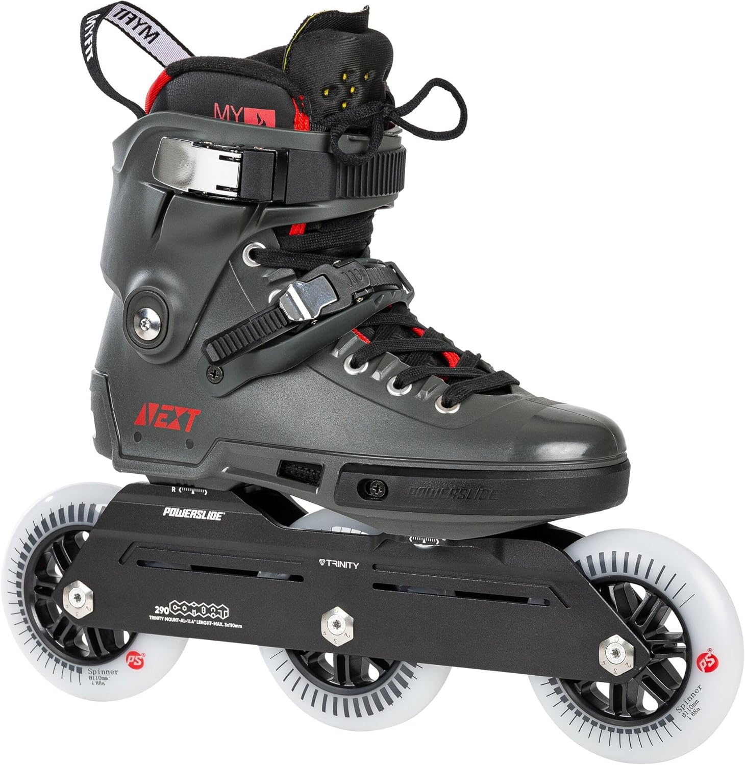 PS Next 110 Skates Charcoal 7.5-8.0 (40-41)