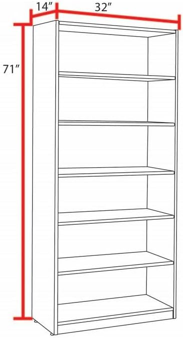 Regency Legacy 71 in. High Bookcase- Noble Oak