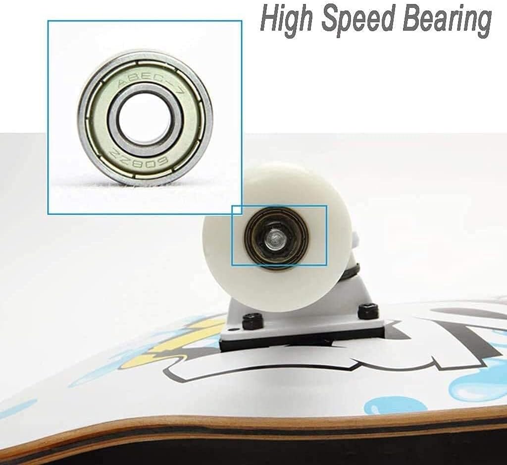 Four-Wheel Skateboard, Four-Wheel Double-Kick, concave Design, 7-Layer Maple mini