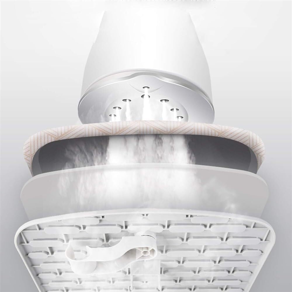 Professional Vertical Garment Steamer Double Pole Stretchable with 70-Ounce Water Tank Built-in Ironing Board and Garment Hanger Household Small Iron Handheld Ironing