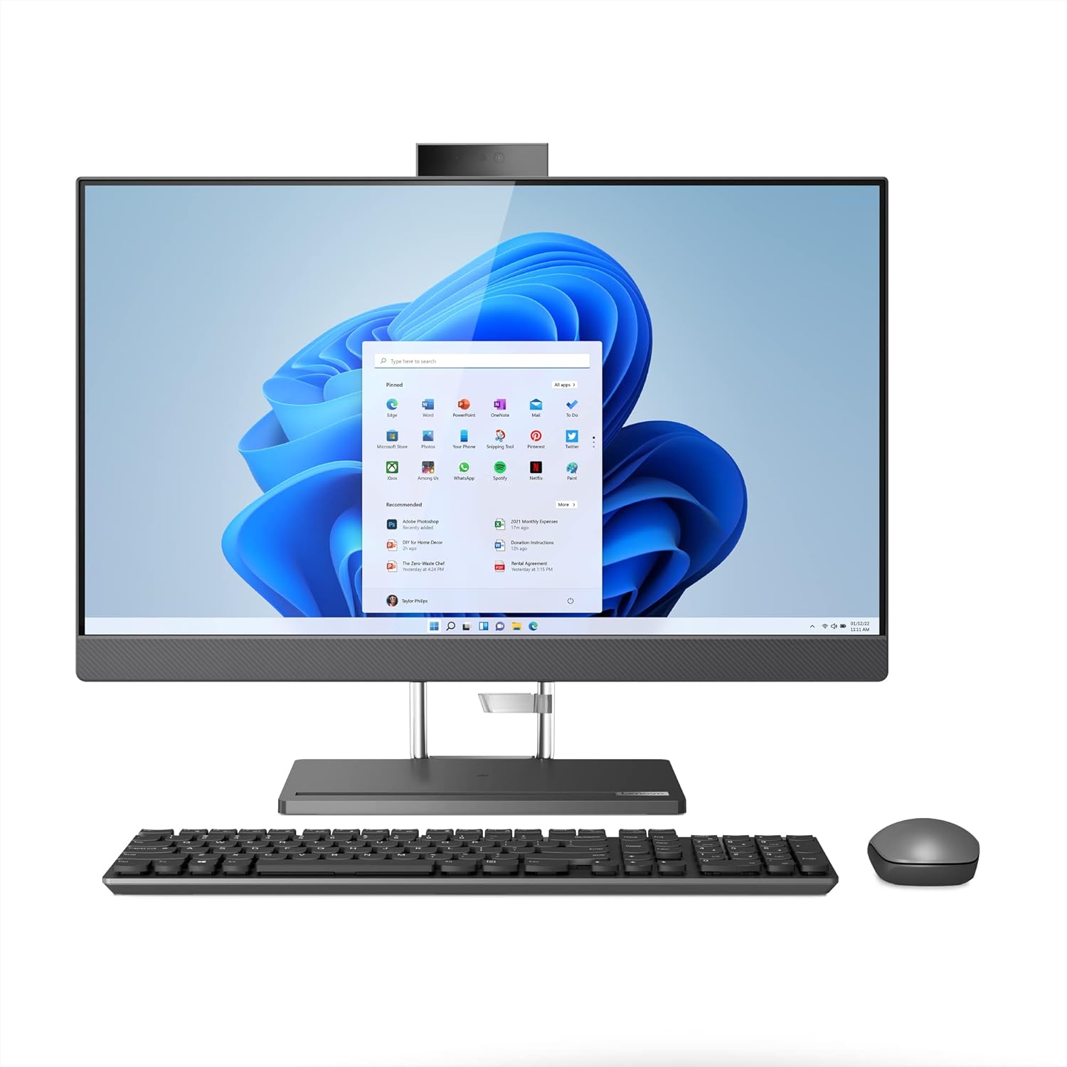 Lenovo IdeaCentre AIO 5i, IdeaCentre AIO 5i All In One Computers 27 - Intel i7 Storm Grey, Gris (Storm Grey)