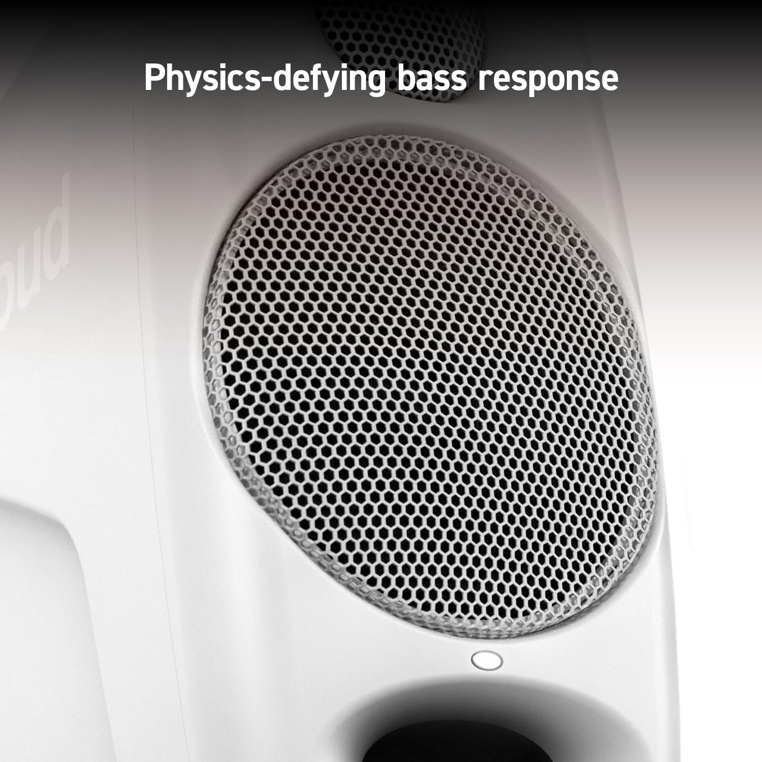 IK Multimedia iLoud Micro Monitor White 50 watt Portable Wireless Bluetooth Studio Reference Monitors, Dual Speakers for Music Production, Mixing, Mastering, Composing, producing and DJs