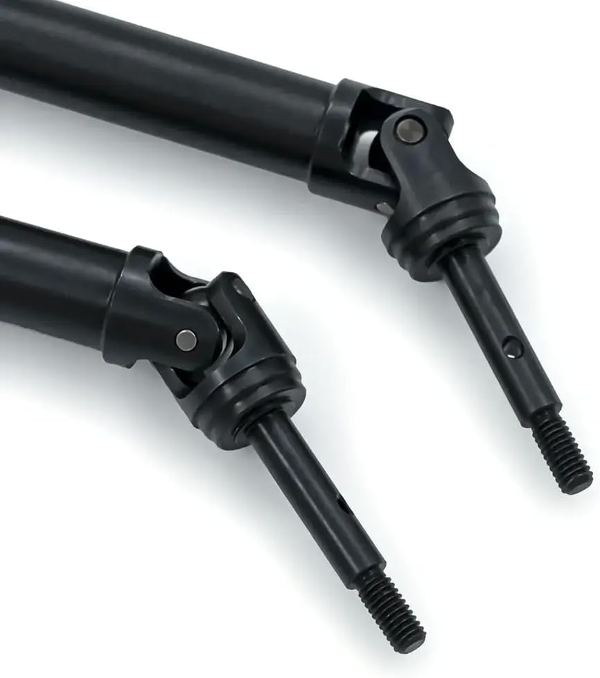 45# Harden Steel Drive Shafts Compatible with 4x4 6851 6852 1/10 Scale RC Car Includes Wheel Hex and M4 Nuts